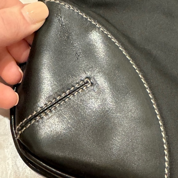 PRADA Authentic Tessuto Nylon Saffiano Crossbody Bag in Black - Picture 3 of 16